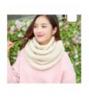 Winter Knitted Thicken Neckerchief Off White in Women's Cold Weather Neck Gaiters