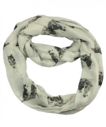 Snow Wolf Cotton Scarf CSJ-L-60 (WT) - W - CS12OB19MY5