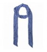 Le Nom Basic Polka Dot Skinny Scarf - Blue - CZ12CUBXT5V