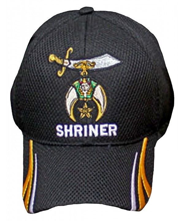 Shriner Hat Baseball Masonic Shriners Mens Black Baseball Cap Bumper Sticker - C112IBK094J