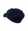 Cotton Elastic Newsboy Cap Navy OSFM