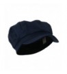 Cotton Elastic Newsboy Cap Navy OSFM in Men's Newsboy Caps