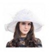 Fascinators Kentucky Derby Church Veil Dress Large Cocktail Party Hat S042 - White - CU11Y8HC2B3