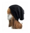 Tuscom Unisex Slouchy Oversize Knitting Beanie Cap Warm Winter Ski Hat - Black - CG12N6EVYXE