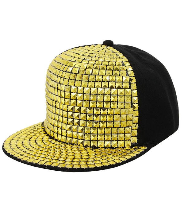 Naimo Adjustable Strap Baseball Cap Cotton Casual Cap - Gold0014 - CP187QA6NS8