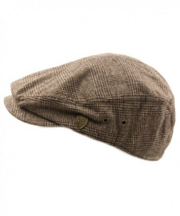 Mens Front Plaid Driving Hat