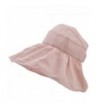Voberry Women's Folding Large Brim Beach Sun Hat Hat Visors Outdoor - Pink - C412IU070X3
