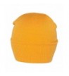 Blank Long Cuff Beanie - Yellow Gold - CY112P9YYZN