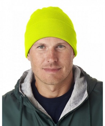 UltraClub Knit Beanie with Cuff - Safety Yellow - CI117S8LSPZ