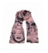 REINDEAR Women Marilyn Monroe Silk Scarf Wrap Shawl US Seller - Pink - CQ11XWVCJN7