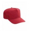 Otto Cotton Twill High Crown Golf Style Caps - Red - CI17YE0R9UH