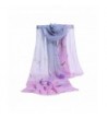 Lifetotem Cute Butterfly Print Scarf for Women Fashionable Scarves - Pinkgrey - CT187WC9RQ6