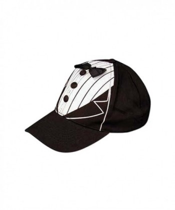 Groom Novelty Baseball Cap w/ Tuxedo Accents - CY125H1HZCT