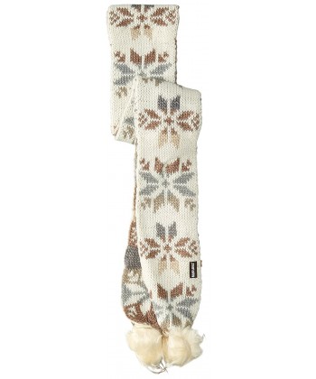 Luks Womens Snowflake Scarf Ivory