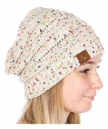 SERENITA Classic Confetti Ponytail Oatmeal in Women's Skullies & Beanies