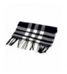 Vipo Cashmere Feel Winter Scarf and Hat Set- Men/Women Blanket Warm Wrap - Black Scarf - C2189K2QI8C