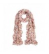 Elegant Cherry Blossom Floral Chiffon Scarf - Different Colors Available - Yellow - C411G7PJHCB