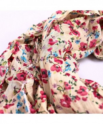 Elegant Cherry Blossom Floral Chiffon in Fashion Scarves