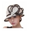 June's Young Summer Women Hats Fashion Sun Hat Bucket Leaf Stones - Off White/Black - C011O9OE28L