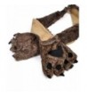 Animal Scarf Mitten Brown Wolf