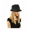 Summer Lightweight Hatband Fedora Hat in Women's Fedoras