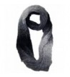 Best Winter Hats Women's Gradient Color Knit Infinity Winter Scarf (One Size) - Black/Gray - CY11QDRQTRJ
