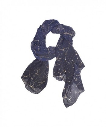 Scarves Constellation Universe Oblong Chiffon