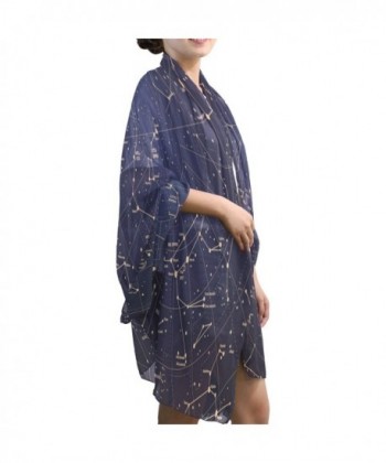 Scarves Constellation Universe Oblong Chiffon in Fashion Scarves