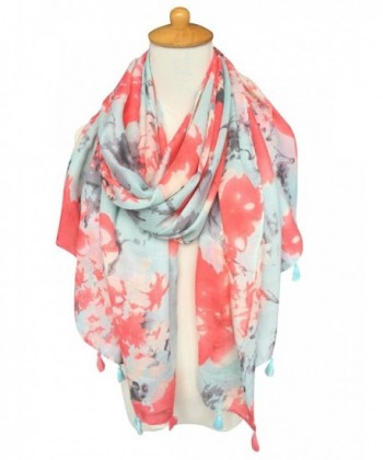 GERINLY Womens Scarves Blumarine OrangeRed