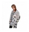 Deamyth Women Elephant Printing Scarf Soft Wrap Shawl Voile Scarves - White - C912NUM4HN2