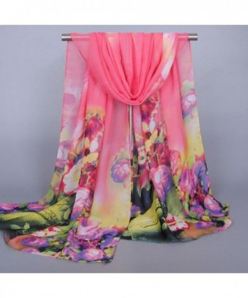 Inkach Fashion Chiffon Scarves Watermelon in Fashion Scarves