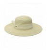 Scala Women's Paper Braid Hat with Chiffon - Toast - CC128M3TFF9