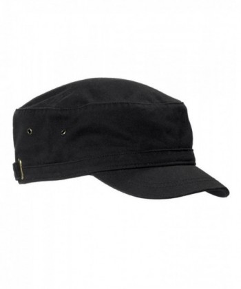 Big Accessories Short Bill Cadet Infantry Cap BA501 - Black - CG11M9BJJYD