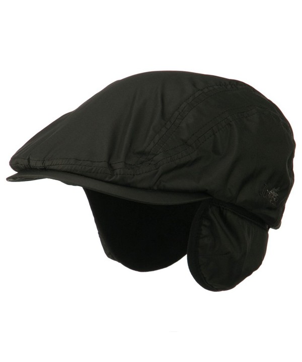 Fleece Earflap Ivy Cap - Black - CI11UU799VL