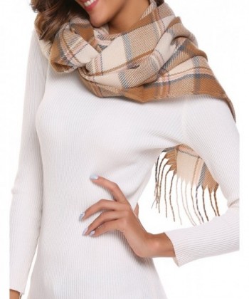 Womens Aztec Knit Scarf Slots in Cold Weather Scarves & Wraps