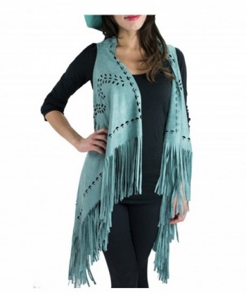 MODADORN Aztec Pattern Faux Suede in Fashion Scarves