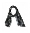 CTM Women's Snowflake Scarf - Black - CH11O340Z5V