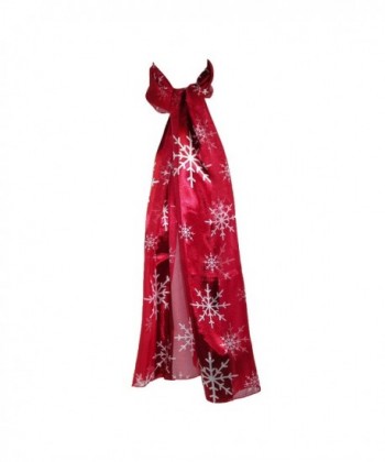 CTM Womens Snowflake Scarf Black