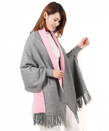 Stylish Blanket Sleeves Pashmina Reversible in Fashion Scarves