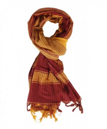 Peach Couture Cottton Striped Pashmina in Fashion Scarves