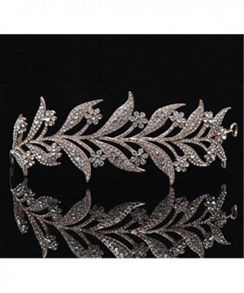 Rhinestone Crystal Headband N433 Golden tone