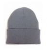 Cuffed or Uncuffed Grey Beanie Solid Blank Plain 13 Inches - CP11IO15KDV