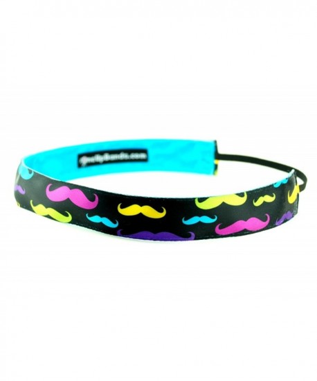 One Up Bands Women's Mustache Party Multi One Size Fits Most - Aqua - C611K9XC6OD
