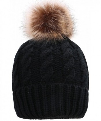 Women Beanie Winter Warm Knitted in Women's Skullies & Beanies