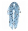 Lightweight Fashion Scarves for Women Floral Spring Scarves Animal Scarfs for All Seasons - Dolphin Blue - C81807N9ELC