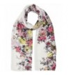 Joules Women's Wensley Longline Printed Scarf - Cream Floral - CB12GKZMORH