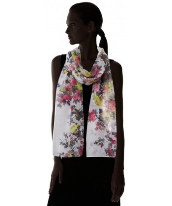 Joules Wensley Scarf Cream Floral in Cold Weather Scarves & Wraps