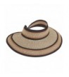 San Diego Hat Company Women's Ultrabraid Visor Hat - Mixed Brown - CS1143BNX3P