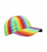 Rainbow Striped Baseball Cap Hat