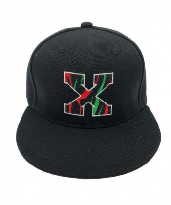 SVQFANG Malcolm X Hat Cap For Men Women Embroidered Adjustable - Black Pro (Flat Bill) - CS188L48U30